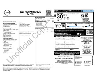 2027 Nissan Rogue SV