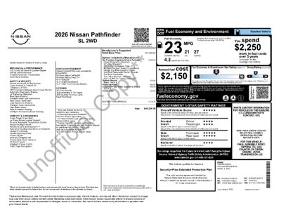 2026 Nissan Pathfinder SL