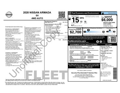 2020 Nissan Armada SV