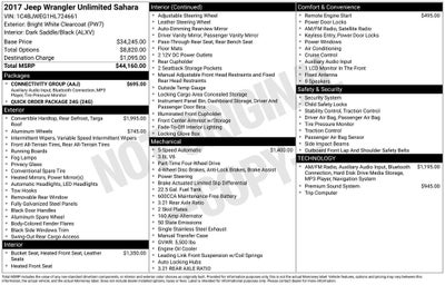 2017 Jeep Wrangler Unlimited Sahara