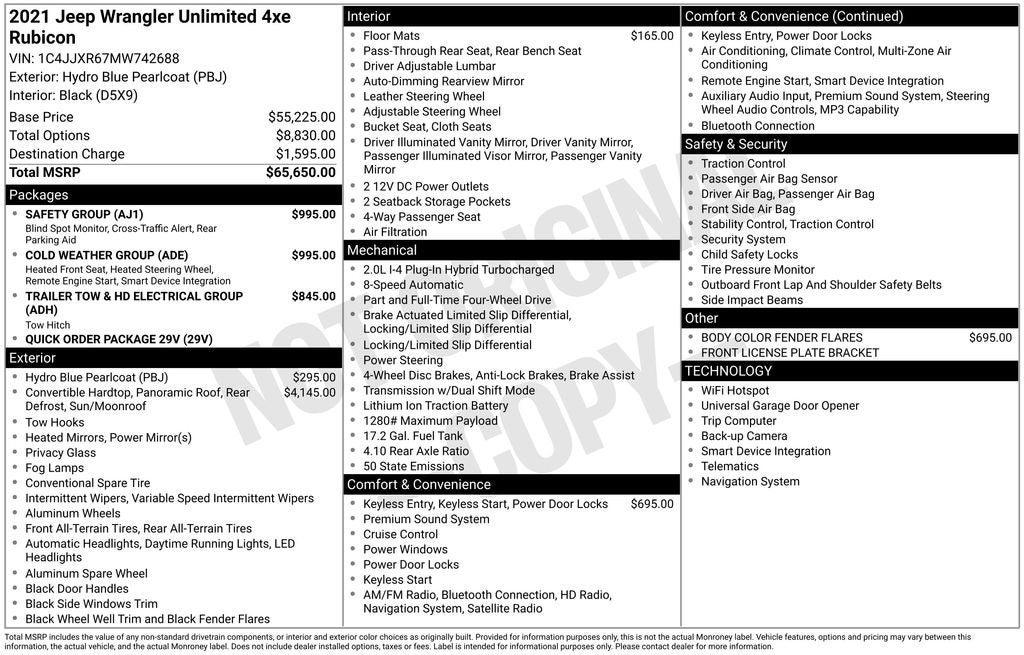 2021 Jeep Wrangler Unlimited Rubicon 4xe