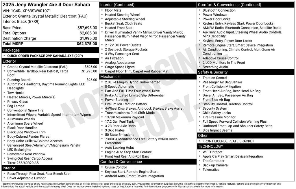 2025 Jeep Wrangler Sahara 4xe