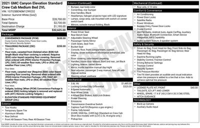 2021 GMC Canyon Elevation Standard