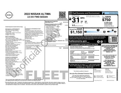 2022 Nissan Altima 2.5 SV