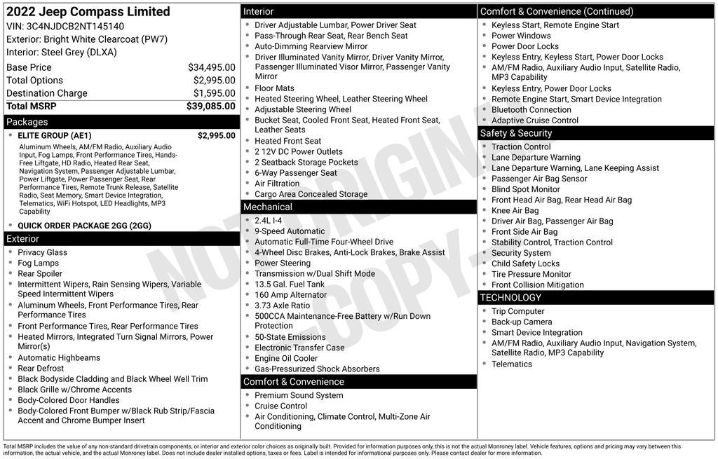 2022 Jeep Compass Limited