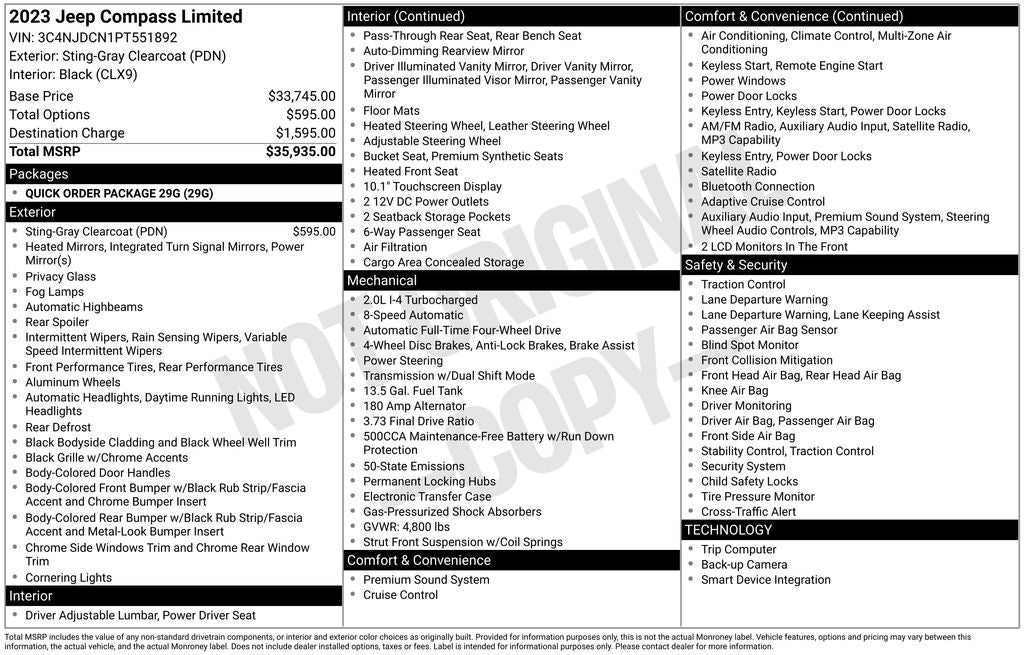 2023 Jeep Compass Limited