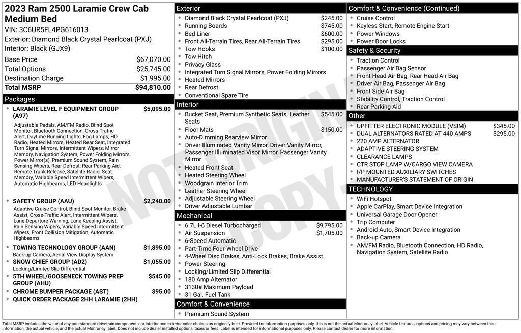 2023 RAM 2500 Laramie