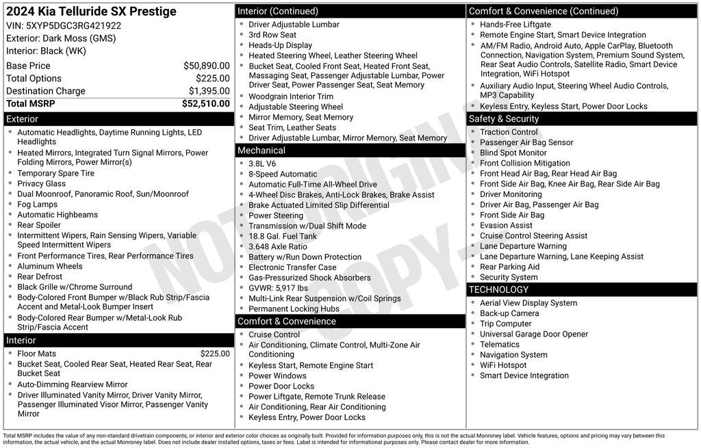 2024 Kia Telluride SX-Prestige