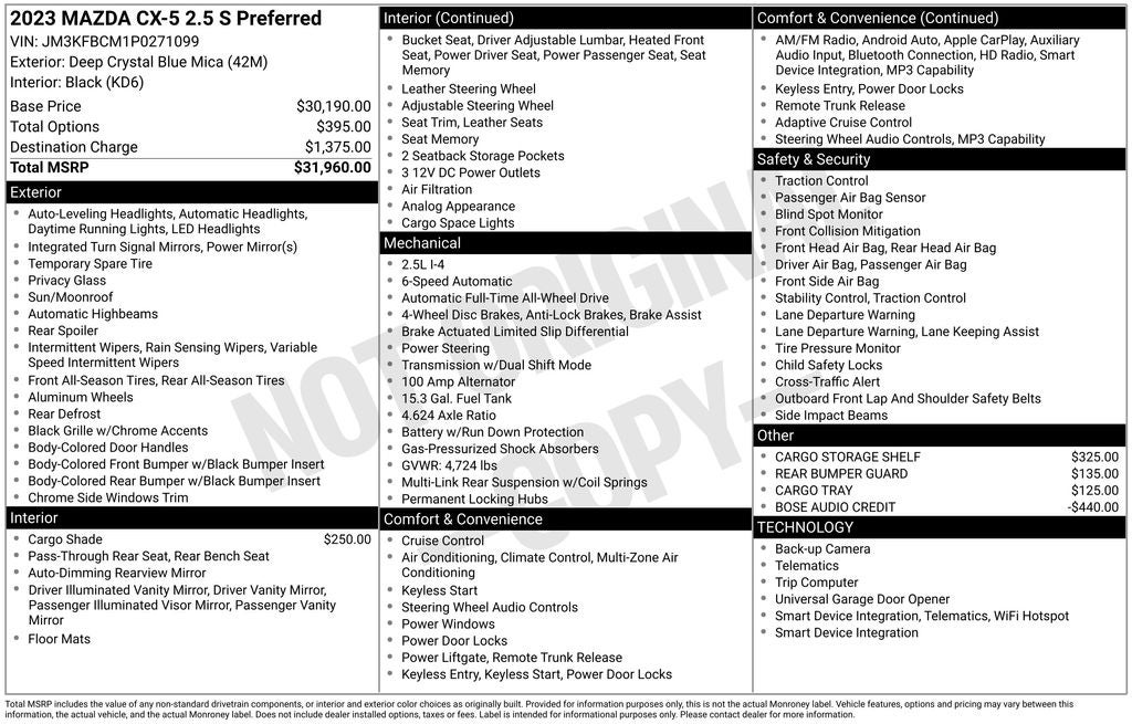 2023 Mazda Mazda CX-5 2.5 S Preferred Package