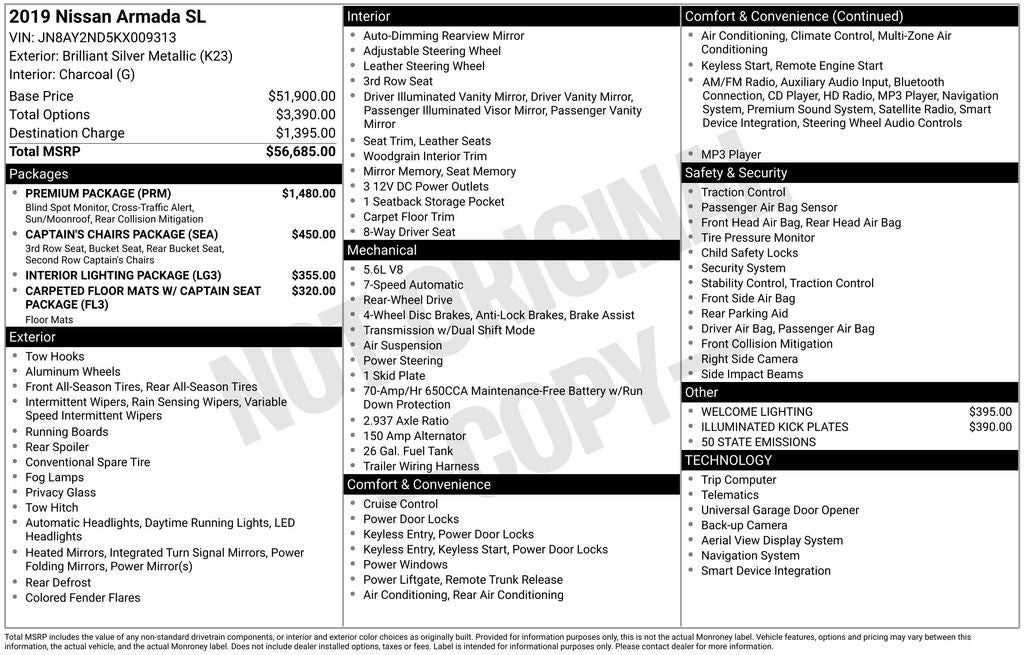 2019 Nissan Armada SL