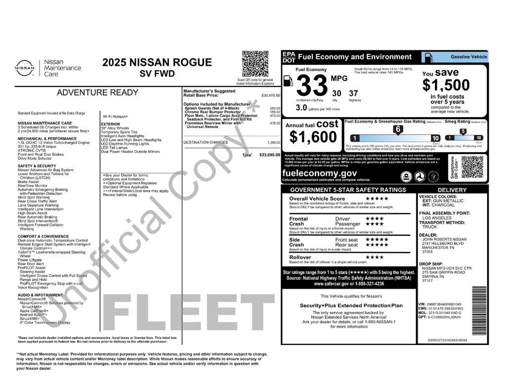 2025 Nissan Rogue SV